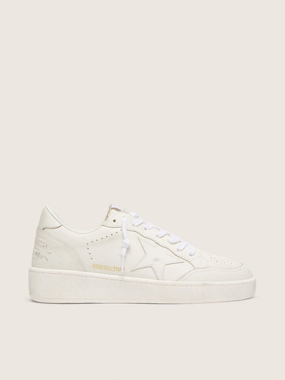 Ball Star pour femme avec étoile et contrefort en cuir blanc